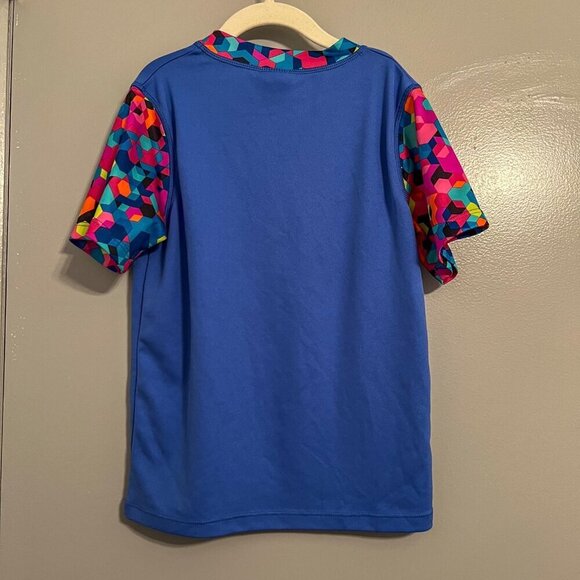 Speedo Girl's Short Sleeve Rash Guard Multi Colored Size M - Picture 6 of 8